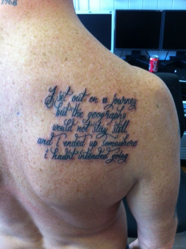 I set out on a journey