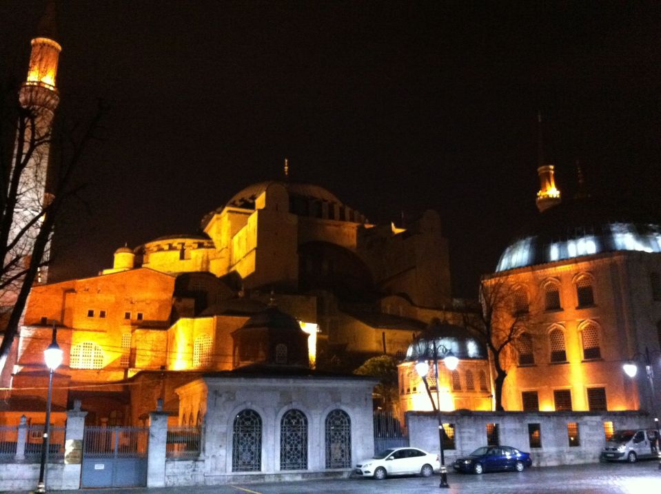 Aghia Sophia at night