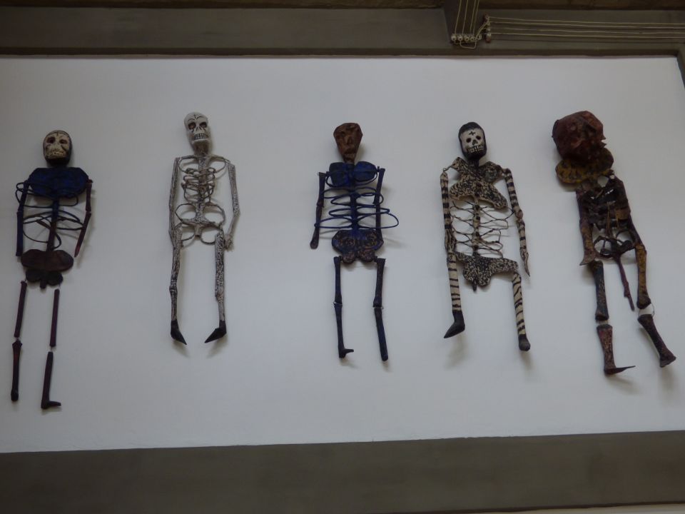 Skeletons in Diego Rivera's studio, San Angél