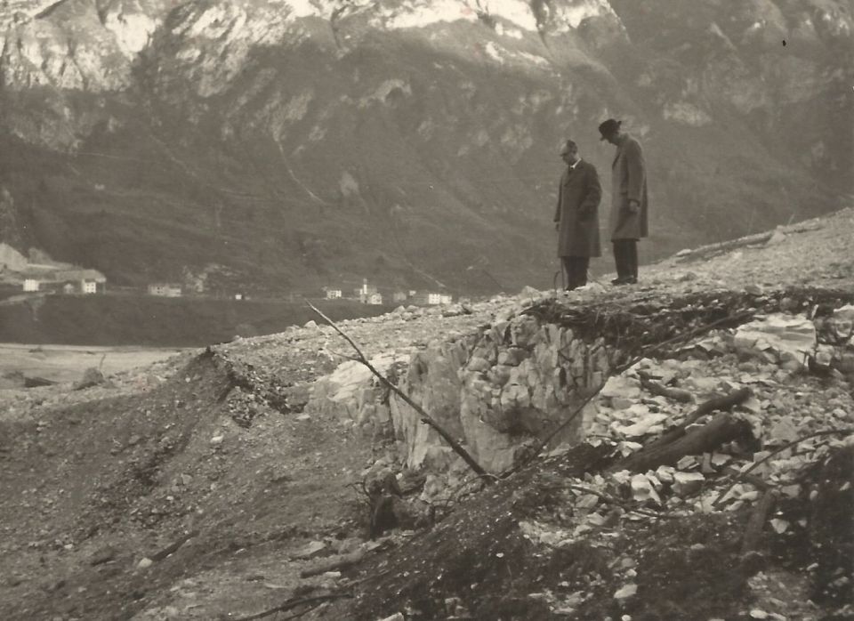 Two men and mountain