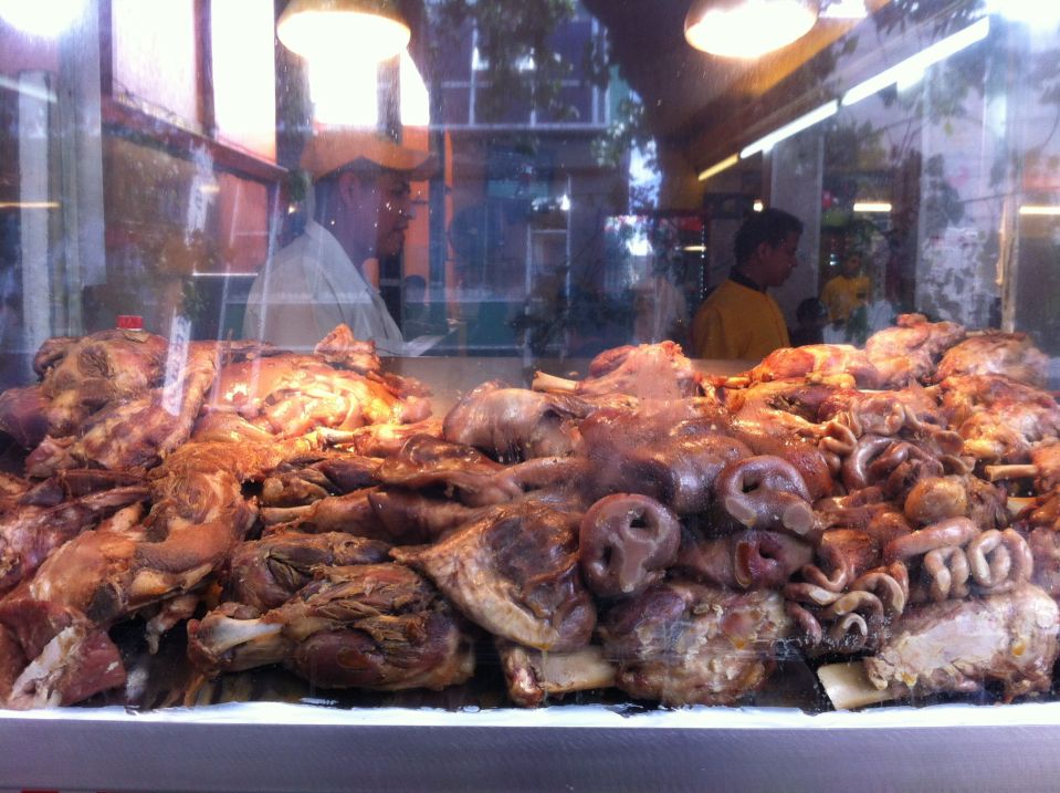Snouts, gizzards, offal.