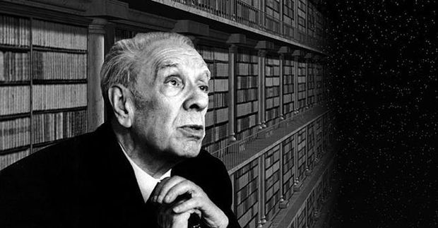 borges in library