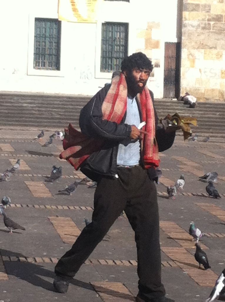 Bogota homeless man
